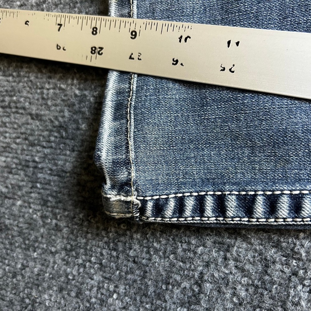 L.A. Idol Jeans Womens Size 3 Blue Rhinestone Embellished Slim Fit Distressed - Picture 6 of 10